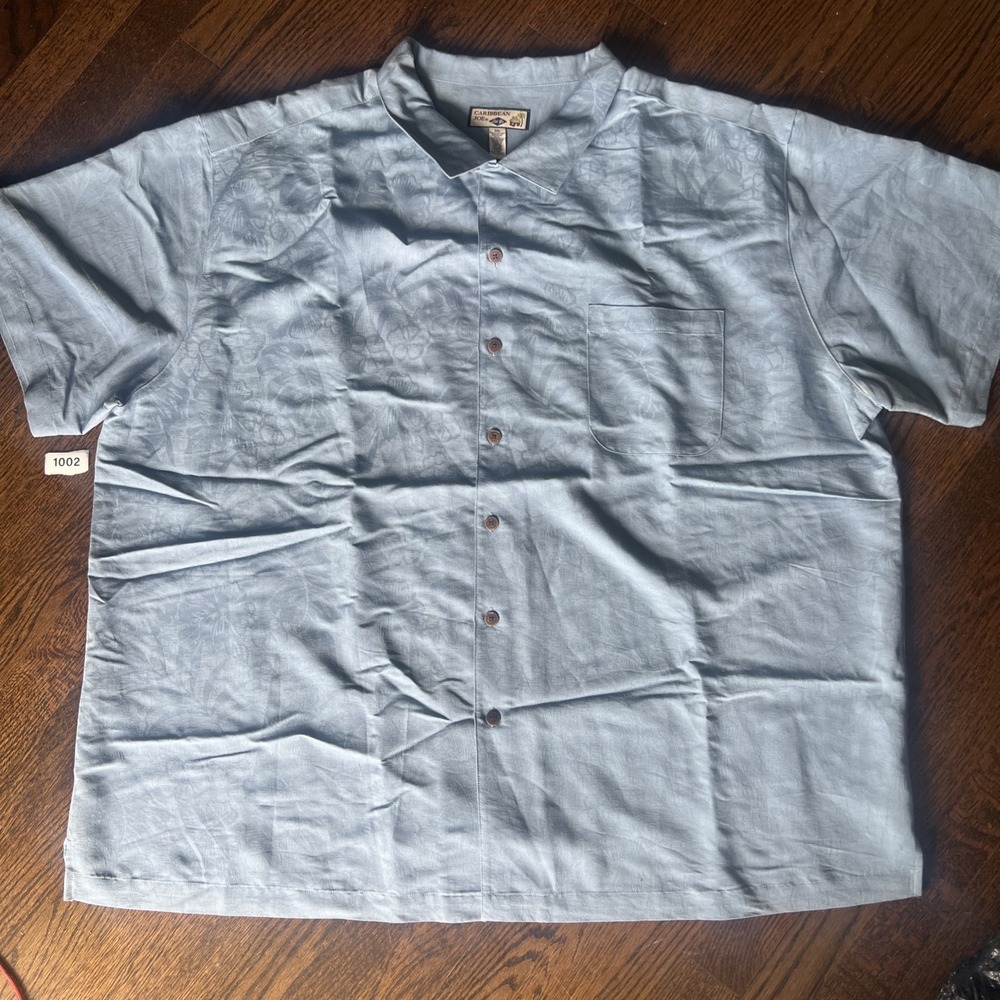 Caribbean Joe Let Go Hawaiian Shirt Blue 3xl
